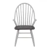Liberty Furniture 139WH-C1000A Liberty Furniture 139WH-C1000A Farmhouse - Windsor Back Arm Chair - Two Tone White / Wood Tone