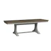 Liberty Furniture 652-DR-TRS Farmhouse Reimagined - Trestle Table - Antique White / Chestnut Tops