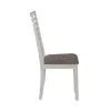 Liberty Furniture 182-C2001S Brook Bay - Upholstered Ladder Back Side Chair - Textured White / Carbon Gray