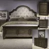 Liberty Furniture 297-BR-KUBDMCN Liberty Furniture 297-BR-KUBDMCN Paradise Valley - 5 Piece Bedroom Set (King Upholstered Bed, Dresser & Mirror, Chest, Nightstand) - Saddle Brown