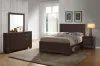 CoasterEveryday 204390KE-S4 Kauffman - 4 Piece King Bedroom Set - Dark Cocoa