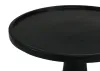 CoasterEssence 915109 Ixia - Round Solid Mango Wood Accent Side Table - Black Stain