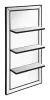 CoasterEssence 961631 Oriel - Rectangular 3-Shelf Wall Mirror - Silver