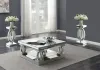 Coaster Fine Furniture 722518-S3 Amalia - 3 Piece Mirrored Coffee And End Table Set - Silver
