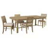 Coaster Fine Furniture 108931-S5W Arini - 5 Piece Extension Leaf Dining Table Set - Sand Wash