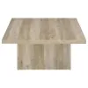 Coaster Fine Furniture 710878 Devar - Square Engineered Wood Coffee Table - Distressed Pine