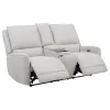 Coaster Fine Furniture 610522P Sylmar - Chenille Upholstered Power Reclining Loveseat - Dove Gray