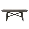 Liberty Furniture 152-CD-TRS Double Bridge - Trestle Table - Dark Chestnut