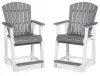 Ashley Furniture P210-124 Transville - Barstool (Set of 2) - Gray / White