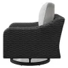 Ashley Furniture P792-821 Beachcroft - Swivel Lounge Chair - Black / Light Gray