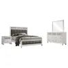 CoasterEveryday 205891KW-S4 Barzini - California King 4 Piece Bedroom Set - White