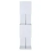 CoasterEveryday 801418 Baxter - 4-Shelf Bookshelf - White And Chrome