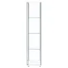CoasterEveryday 951072 Bellatrix - 4-Shelf Clear Glass Curio Cabinet - White