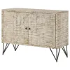 CoasterEssence 959652 Eileen - 2 Door Wood Storage Accent Cabinet - White Washed