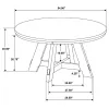 Coaster Fine Furniture 109150 Danvers - Round Wood Dining Table - Brown Oak