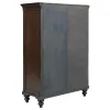 Coaster Fine Furniture 223637 Andover - 6-Drawer Tempered Glass Door Chest - Dark Oak