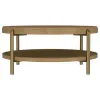 Coaster Fine Furniture 706188 Arini - Round Coffee Table With Storage Shelf - Sand Wash