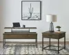 Coaster Fine Furniture 723778-S2 Byers - 2 Piece Lift Top Coffee And End Table Set - Brown Oak