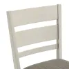 Liberty Furniture 182-B150124 Brook Bay - Slat Back Upholstered Counter Chair - Textured White / Carbon Gray