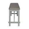 Liberty Furniture 131-B900124 Newport - Counter Height Dining Bench - Smokey Gray / Carbon Gray