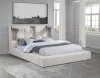Coaster Fine Furniture 315948CRMKE Dreux - Upholstered Eastern King Panel Platform Bed - Cream