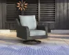 Ashley Furniture P518-821 Elite Park - Swivel Lounge w/ Cushion - Gray