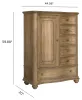 Pulaski Furniture P293125 Weston Hills - Door Chest - Flax Seed