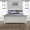 Liberty Furniture 237-BR-KPB River Place - King Panel Bed - Riverstone White & Tobacco