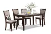 New Classic D1701-160-CHY New Classic D1701-160-CHY Gia - 5 Piece Dining Set (Table & 4 Chairs) - Cherry