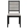 Coaster Fine Furniture 121221-S5 Elodie - 5 Piece Rectangular Extension Leaf Dining Set - Black