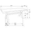 CoasterEveryday 106383 Alston - Wood Dining Bench - Knotty Nutmeg