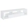 Coaster Fine Furniture 704251-SET Jude - 3 Piece TV Entertainment Center - White High Gloss