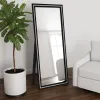 Coaster Fine Furniture 960962 Windrose - Tempered LED Standing Mirror - Black