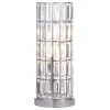 Coaster Fine Furniture 920235 Wanda - Crystal Shade Bedside Table Lamp - Silver