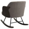Coaster Fine Furniture 602626 Paige - Boucle Upholstered Mid Back Rocking Chair - Taupe