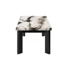New Classic T3716-3P Strata - Faux Marble 3 Piece Occasional Set (1 Coffee & 2 End Tables) - Black / White
