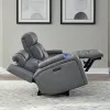 Liberty Furniture 7019BG-22P Chapman - Loveseat With Console P2 & ZG - Aline Blue Gray