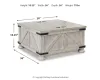 Ashley Furniture T929-20 Carynhurst - Cocktail Table with Storage - Whitewash