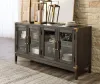 Ashley Furniture D984-60 Burkhaus - Dining Room Server - Dark Brown