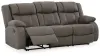Ashley Furniture 6880488 First Base - Reclining Sofa - Gunmetal