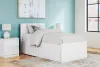 Ashley Furniture EB9630B10 Ashley Furniture EB9630B10 Onita - Twin Panel Platform Bed With 1 Side Storage - White