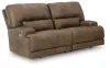 Ashley Furniture PC9180247 Beckley Place - 2 Seat Power Reclining Sofa With Adjustable Headrest - Earth