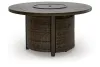 Ashley Furniture PCP760-776 Monterey Point - Round Fire Pit Table - Dark Brown