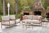 Ashley Furniture PCP383-080 Bluff Trail - Loveseat, Lounge Chairs, Tables Set (Set of 5) - Beige