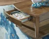 Ashley Furniture T513-1 Burkbyer - Rectangular Cocktail Table - Brown
