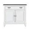 Liberty Furniture 417-AC42 Allyson Park - Accent Hall Console - Wirebrushed White / Charcoal