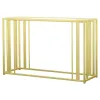 CoasterEssence 723609 Adri - Glass Top Entryway Sofa Console Table - Matte Brass