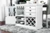 Furniture of America CM3390PT-TABLE Sutton - Counter Height Table - Antique White