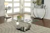 Furniture of America CM4728E Roxo - End Table - Satin Plated / Black