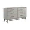 Intercon BY-BR-9806-WHT-C Bayside - Dresser - Silver